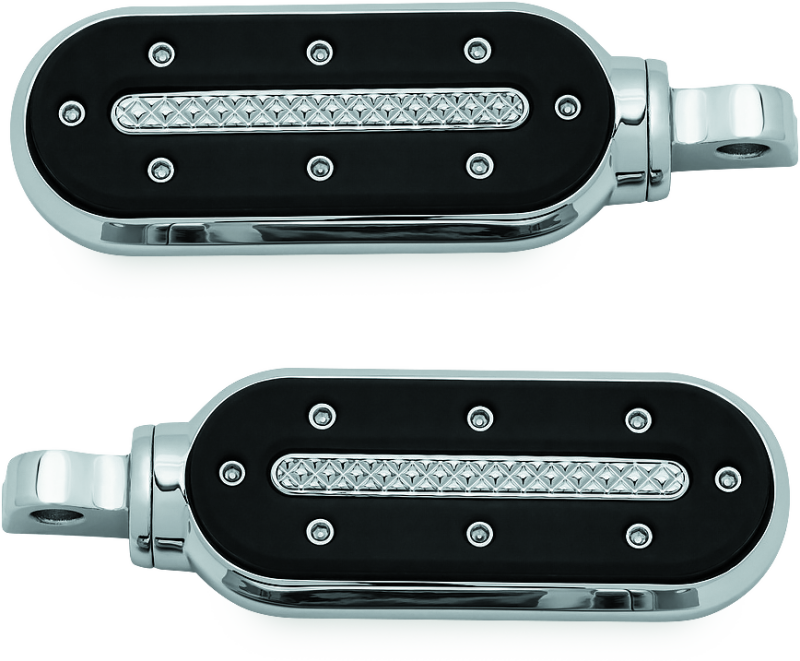 Kuryakyn Heavy Industry Pegs With Adapters Chrome Kuryakyn Footpegs  AXOPROS