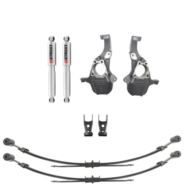 Belltech 2019+ GM Silverado / Sierra 1500 2WD / 4WD Front & Rear Complete Kit W/O Front Struts Belltech Shackle Kits  AXOPROS