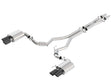 Borla 2018 Ford Mustang GT (A/T / M/T) 3in S-Type Catback Exhaust w/o Valves w/ Black Chrome Tips Borla Catback  AXOPROS