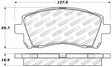 StopTech Performance 02-03 WRX Front Brake Pads Stoptech Brake Pads - Performance  AXOPROS