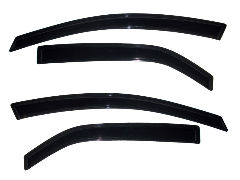 AVS 10-12 Kia Forte Ventvisor Outside Mount Window Deflectors 4pc - Smoke AVS Wind Deflectors  AXOPROS