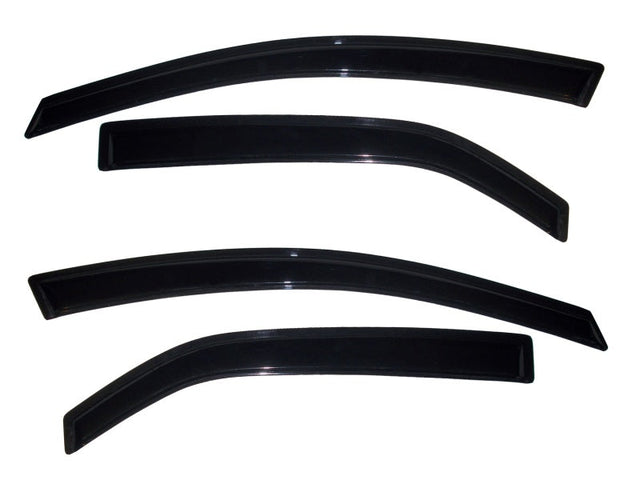AVS 10-12 Kia Forte Ventvisor Outside Mount Window Deflectors 4pc - Smoke AVS Wind Deflectors  AXOPROS
