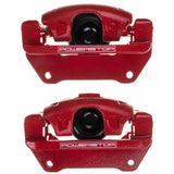 Power Stop 07-18 Jeep Wrangler JK Front Red Caliper Pair w/Bracket PowerStop Brake Calipers - Perf  AXOPROS