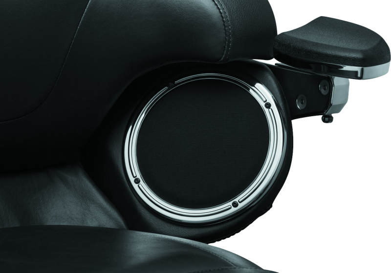 Kuryakyn Rear Speaker Accents For 14-Up Touring Models Chrome Kuryakyn Exterior Trim  AXOPROS