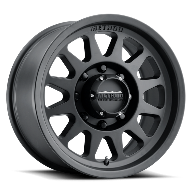 Method MR704 HD 17x9 18mm Offset 8x180 130.81mm CB Matte Black Wheel Method Wheels Wheels - Cast  AXOPROS