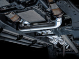 AWE Tuning 4th Gen GM 1500 6.2L 0FG Catback Split Rear Exit (w/ Bumper Cutouts) - Quad Chrome Tips AWE Tuning Catback  AXOPROS