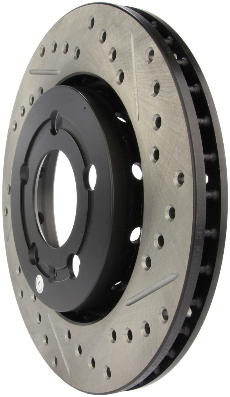 StopTech Slotted & Drilled Sport Brake Rotor Stoptech Brake Rotors - Slot & Drilled  AXOPROS
