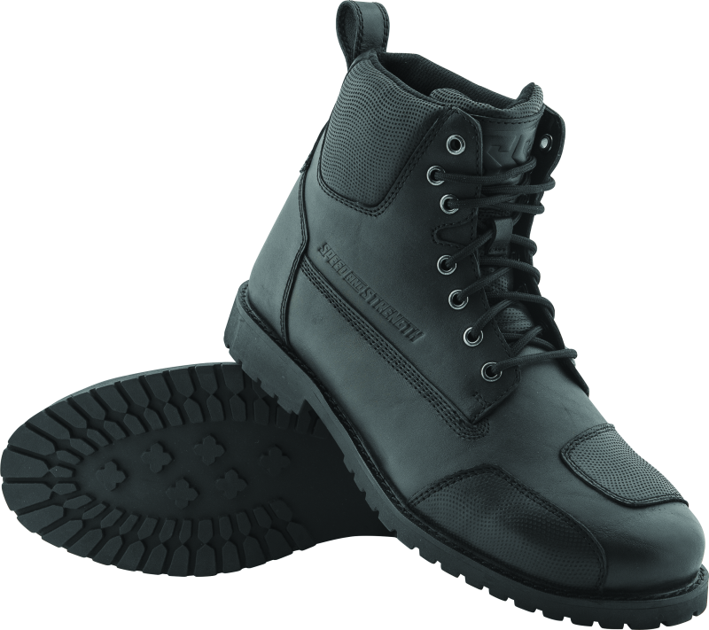 Speed and Strength Call to Arms Boot Black - 10 Speed and Strength Motorcycle Boots  AXOPROS