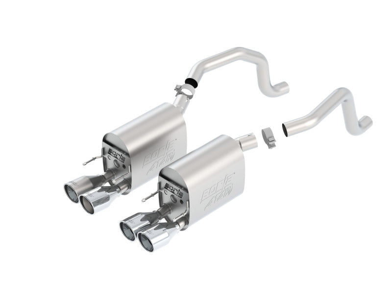 Borla 09-12 Chevy Corvette C6 Coupe/Convertible 6.2L 8cyl Aggressive ATAK Exhaust Borla Catback  AXOPROS