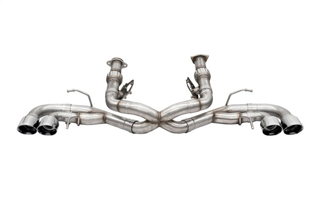 Corsa 2020-24 Corvette C8 3in Xtreme Cat-Back Exhaust 4.5in Pol Quad Tips - Deletes stock AFM Valve CORSA Performance Catback  AXOPROS