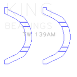 King Nissan SR18/SR20 Thrust Washer Set King Engine Bearings Bearings  AXOPROS