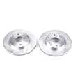 Power Stop 05-18 Chevrolet Silverado 1500 Front Evolution Drilled & Slotted Rotors - Pair PowerStop Brake Rotors - Slot & Drilled  AXOPROS