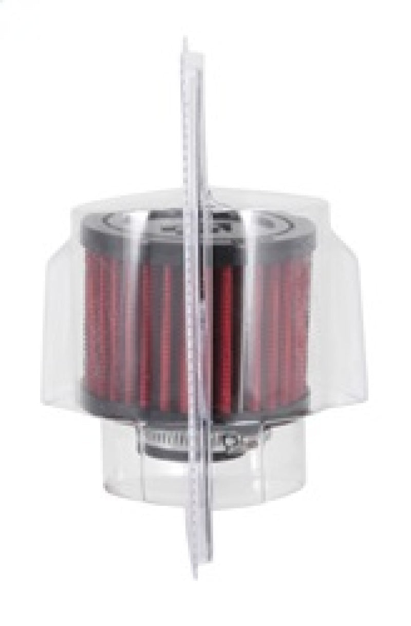 K&N 1 inch ID 3 inch OD 2.375 inch H Rubber Base Crankcase Vent Filter K&N Engineering Air Filters - Universal Fit  AXOPROS