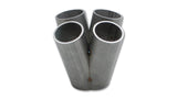 Vibrant 4 into 1 SS Turbo Manifold Merge Collector for T4 Divided Flange (48mm Pipe OD 4.5in tall) Vibrant Merge Collectors  AXOPROS