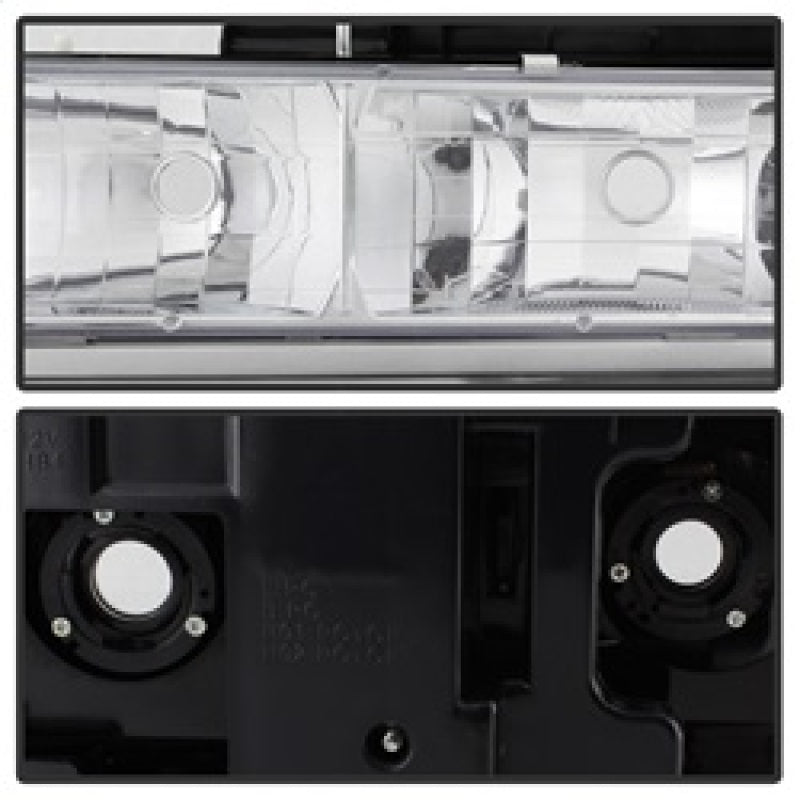 Xtune Chevy Suburban 94-98 Headlights w/ Corner & Parking Lights 8pcs Chrome HD-JH-CCK88-AM-C-SET SPYDER Headlights  AXOPROS