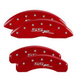 MGP 4 Caliper Covers Engraved Front & Rear SSR Red finish silver ch MGP Caliper Covers  AXOPROS