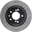 StopTech 00-03 BMW M5 (E39) Slotted & Drilled Right Rear Rotor Stoptech Brake Rotors - Slot & Drilled  AXOPROS