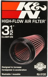 K&N Filter Universal Rubber Filter 3 1/2 inch Flange 4 5/8 inch Base 3 1/2 inch Top 7 inch Height K&N Engineering Air Filters - Universal Fit  AXOPROS