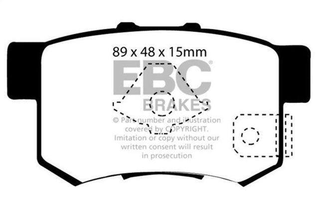 EBC 10-12 Acura RDX 2.3 Turbo Ultimax2 Rear Brake Pads EBC Brake Pads - OE  AXOPROS