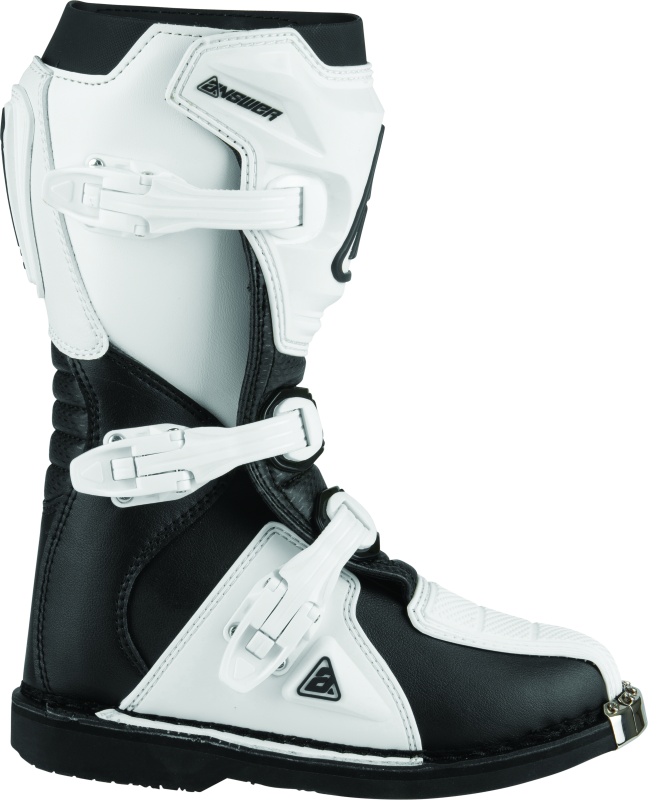 Answer AR1 Boot Black/White Youth - 1 Answer Motorcycle Boots  AXOPROS