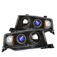 Spyder Scion XB 03-07 Projector Headlights LED Halo Black High H1 Low 9006 PRO-YD-TSXB03-HL-BK SPYDER Headlights  AXOPROS
