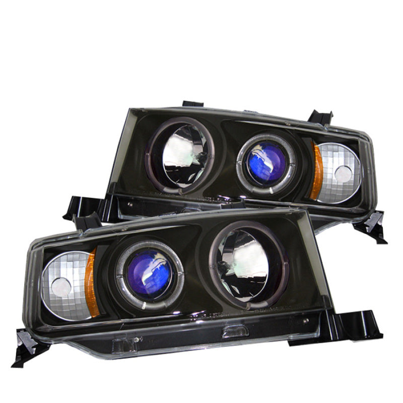 Spyder Scion XB 03-07 Projector Headlights LED Halo Black High H1 Low 9006 PRO-YD-TSXB03-HL-BK SPYDER Headlights  AXOPROS