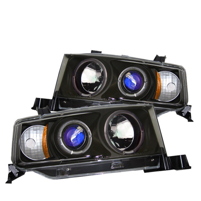 Spyder Scion XB 03-07 Projector Headlights LED Halo Black High H1 Low 9006 PRO-YD-TSXB03-HL-BK SPYDER Headlights  AXOPROS