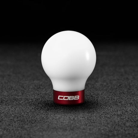 Cobb Subaru 6-Speed COBB Shift Knob - White w/Race Red Collar (Non-Weighted) COBB Shift Knobs  AXOPROS