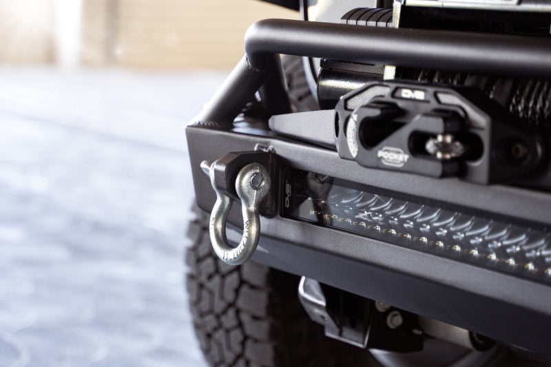 DV8 Offroad 07-23 Jeep Wrangler JK/JL & Gladiator JT FS-1 Series Stubby Front Bumper DV8 Offroad Bumpers - Steel  AXOPROS