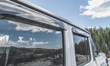 AVS 2018 Jeep Wrangler Unlimited (4-Door) Ventvisor Outside Mount Window Deflectors 4pc - Smoke AVS Wind Deflectors  AXOPROS