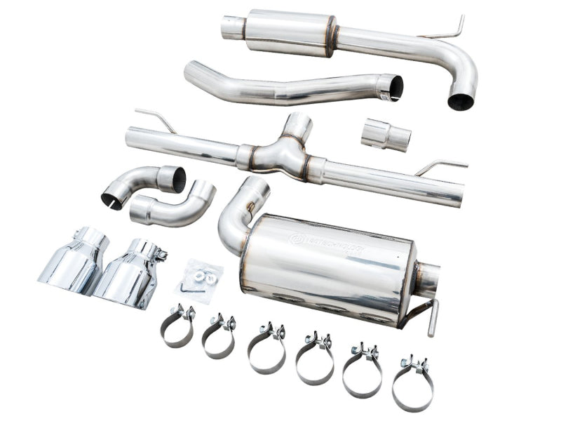 AWE 2022 VW GTI MK8 Touring Edition Exhaust - Chrome Silver Tips AWE Tuning Catback  AXOPROS