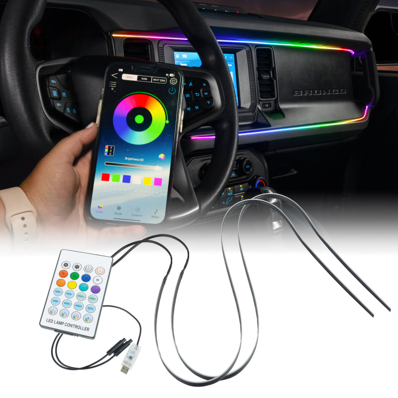 ORACLE Lighting Oracle 21-25 Ford Bronco ColorSHIFT LED Interior Dash Board Kit Headlights aftermarket performance part