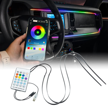 ORACLE Lighting Oracle 21-25 Ford Bronco ColorSHIFT LED Interior Dash Board Kit Headlights aftermarket performance part