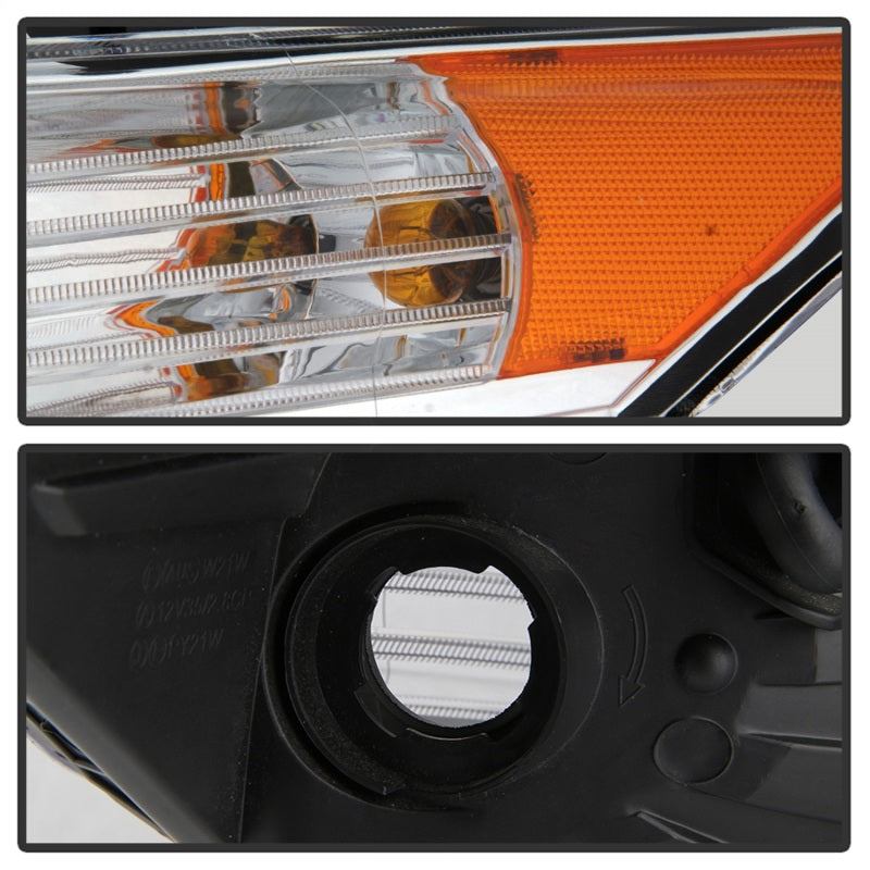 xTune 09-14 Acura TSX Projector Headlights - Light Bar DRL - Chrome (PRO-JH-ATSX09-LB-C) SPYDER Headlights  AXOPROS