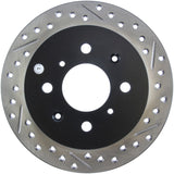StopTech 90-96 Acura Integra / 97-01 Integra (Exc. Type R) Slotted & Drilled Left Rear Rotor Stoptech Brake Rotors - Slot & Drilled  AXOPROS