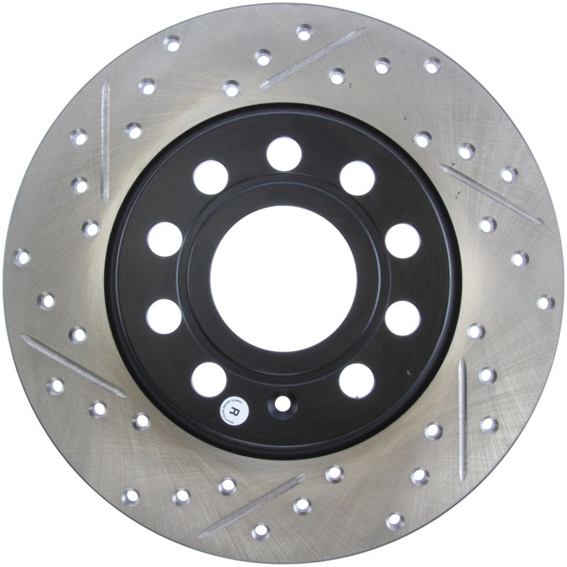 StopTech Slotted & Drilled Sport Brake Rotor Stoptech Brake Rotors - Slot & Drilled  AXOPROS