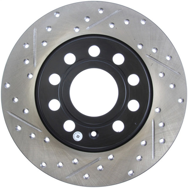 StopTech Slotted & Drilled Sport Brake Rotor Stoptech Brake Rotors - Slot & Drilled  AXOPROS