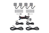Diode Dynamics Diode Dyamics Rock Light - Amber/White - M8 4-Pack Light Accessories and Wiring aftermarket performance part