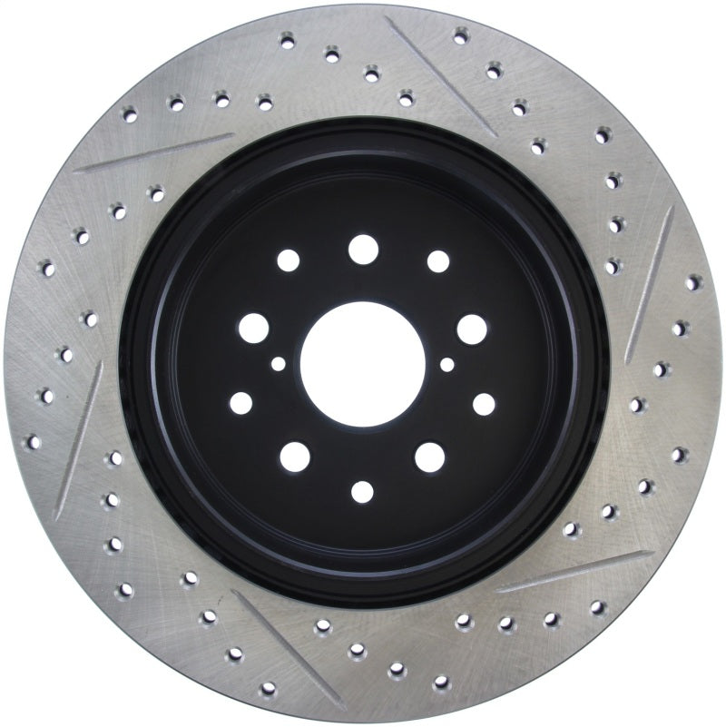 StopTech 5/93-98 Toyota Supra Right Rear Slotted & Drilled Rotor Stoptech Brake Rotors - Slot & Drilled  AXOPROS