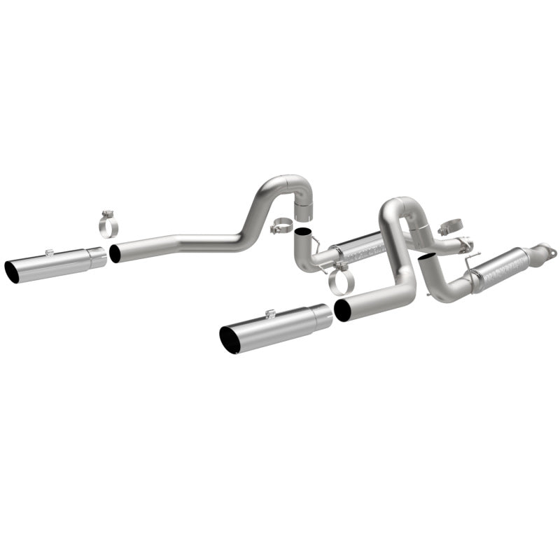 MagnaFlow 99-04 Mustang Mach 1 V8 4.6L Dual Split Rear Exit Stainless Cat-Back Performance Exhaust Magnaflow Catback  AXOPROS