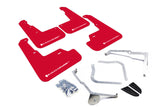 Rally Armor 15-21 Subaru WRX/STI Red UR Mud Flap w/White Logo Rally Armor Mud Flaps  AXOPROS