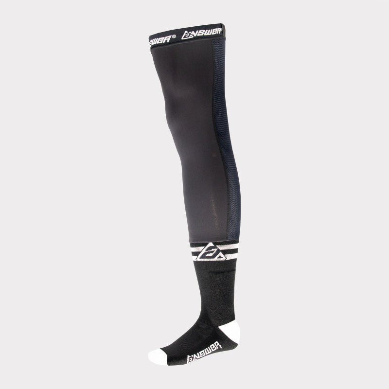 Answer Answer Knee Brace Socks Black/White - Small/Medium Footwear aftermarket performance part
