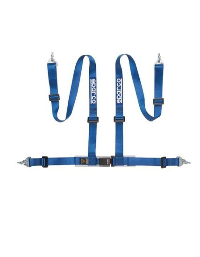 Sparco Belt 2 Inch Blue 4Pt Snap-In SPARCO Seat Belts & Harnesses  AXOPROS