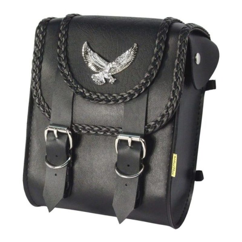 Willie & Max Universal Black Magic Sissy Bar Bag (8 inches L x 10 inches H x 4.5 inches W) - Black Willie & Max Bags - Bike Bags  AXOPROS