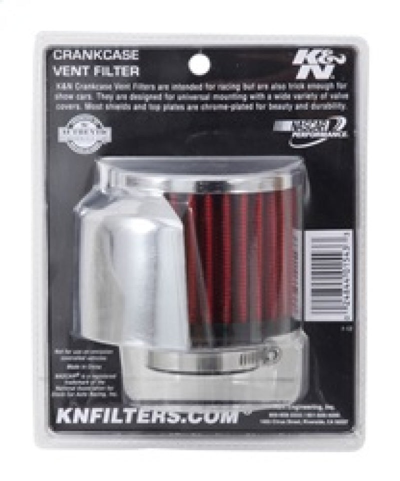 K&N 1.375in Flange ID x 3in OD x 2.5in Height Clamp On Crankcase Vent Filter K&N Engineering Air Filters - Universal Fit  AXOPROS