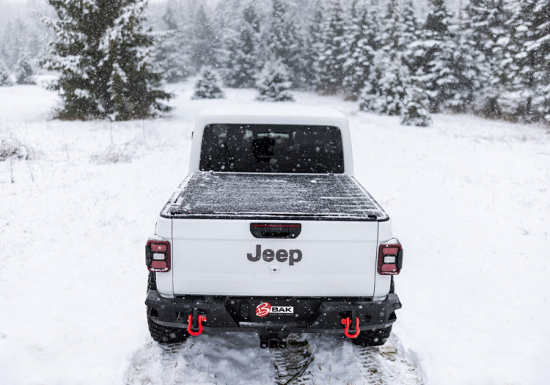 BAK 20-21 Jeep Gladiator Revolver X4s 5ft Bed Cover BAK Tonneau Covers - Roll Up  AXOPROS