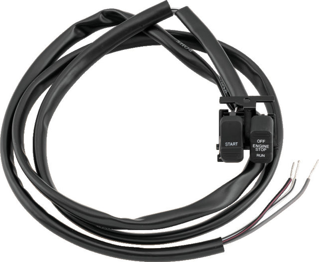 Twin Power 96-13 Big Twin XL V-Rod Black Engine Start Stop Switch Replaces H-D 71589-96 71684-06A TwinPower Switch Panels  AXOPROS