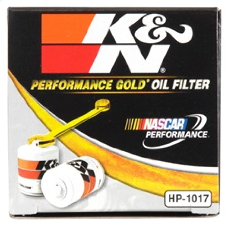 K&N 3.74inch / 2.98 OD Performance Gold Oil Filter K&N Engineering Oil Filters  AXOPROS