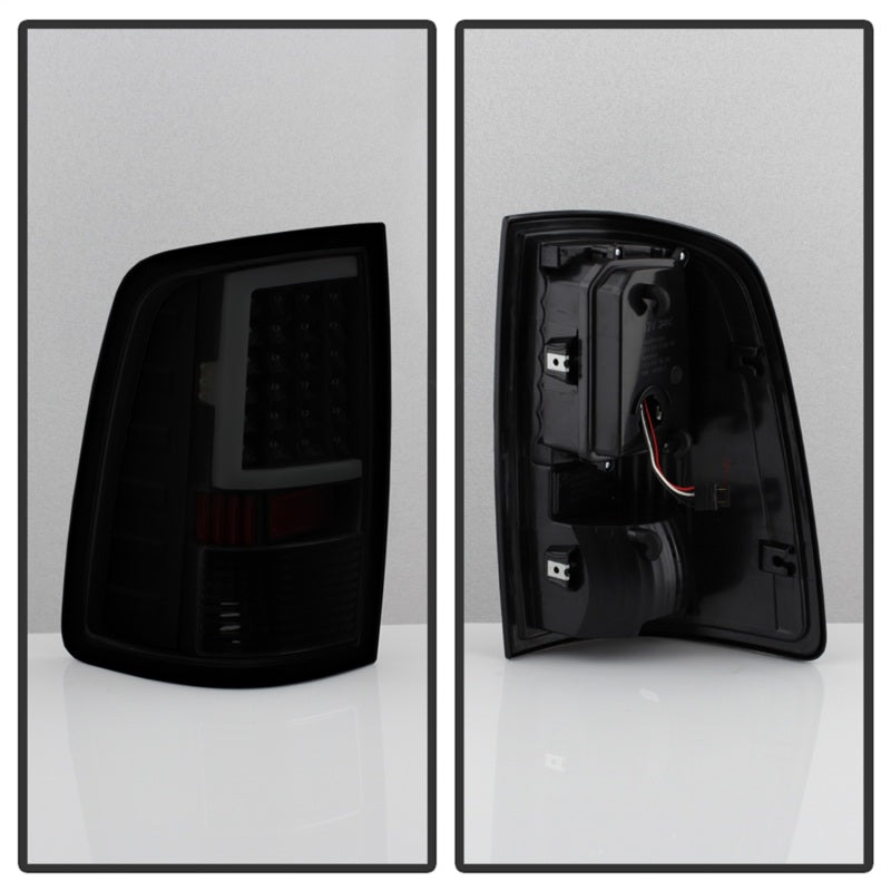 xTune 09-18 Dodge Ram 1500 LED Tail Lights - Black Smoke (ALT-ON-DR09-LBLED-BSM) SPYDER Tail Lights  AXOPROS