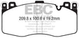 EBC 15-19 BMW X5M 4.4TT (F85) Redstuff Front Brake Pads EBC Brake Pads - Performance  AXOPROS